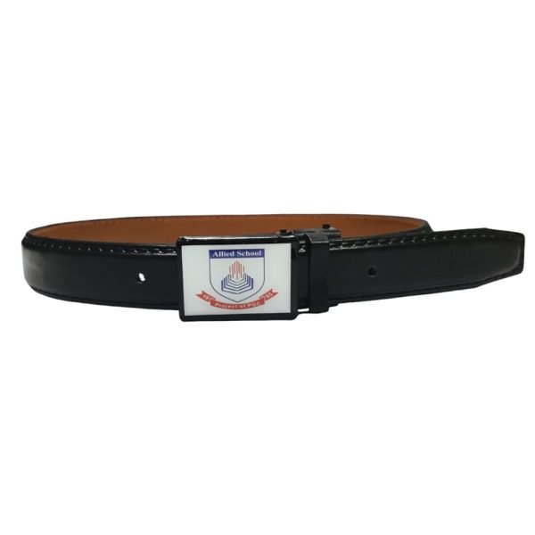 Allied School Badge Printed Belt Black