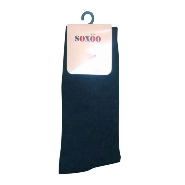 Lyrca Cotton Sock Full Leg Black